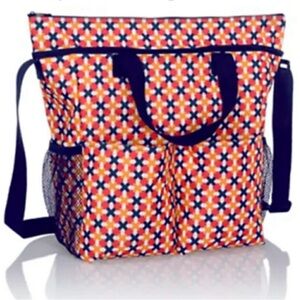 NIP Crossbody Organizing Tote, Tropical Twist